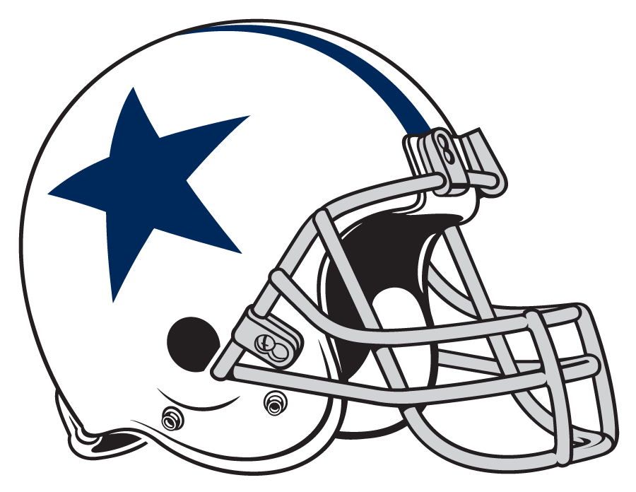 Dallas Cowboys 1960-1963 Helmet Logo iron on transfers for fabric